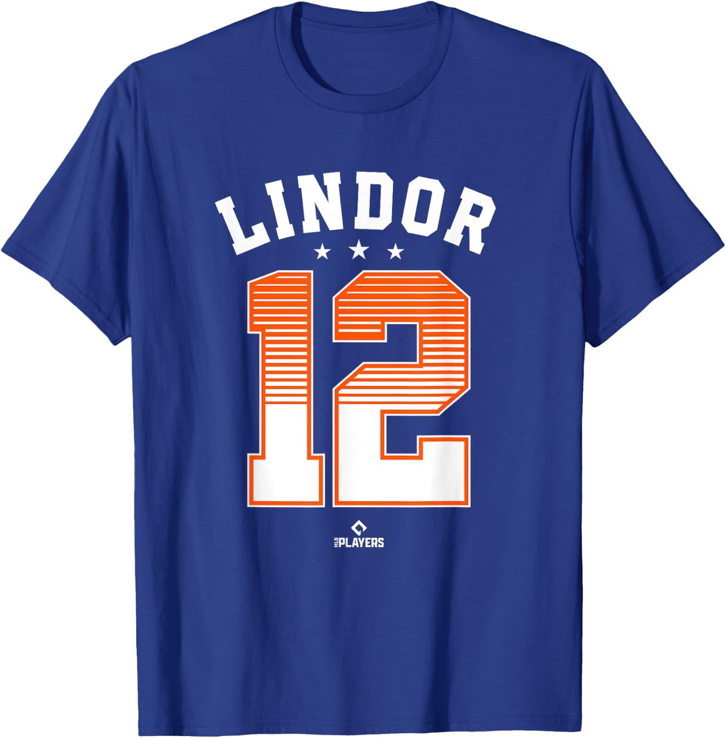 Francisco Lindor 12 New York MLBPA T-Shirt - T-Shirt | Royal
