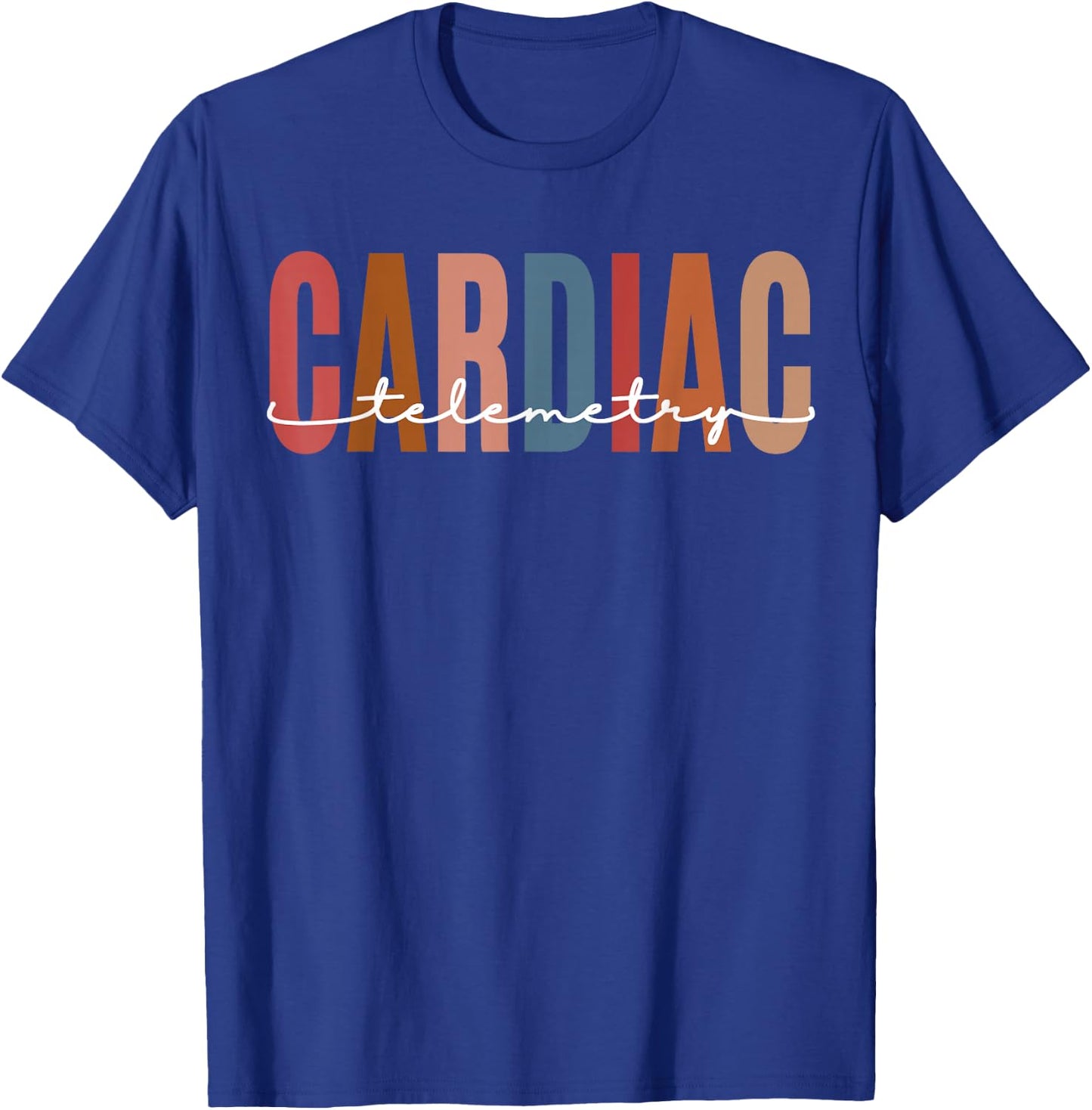 Cardiac Telemetry Nursing Funny Progressive Care Nurse T-Shirt - T-Shirt | Royal