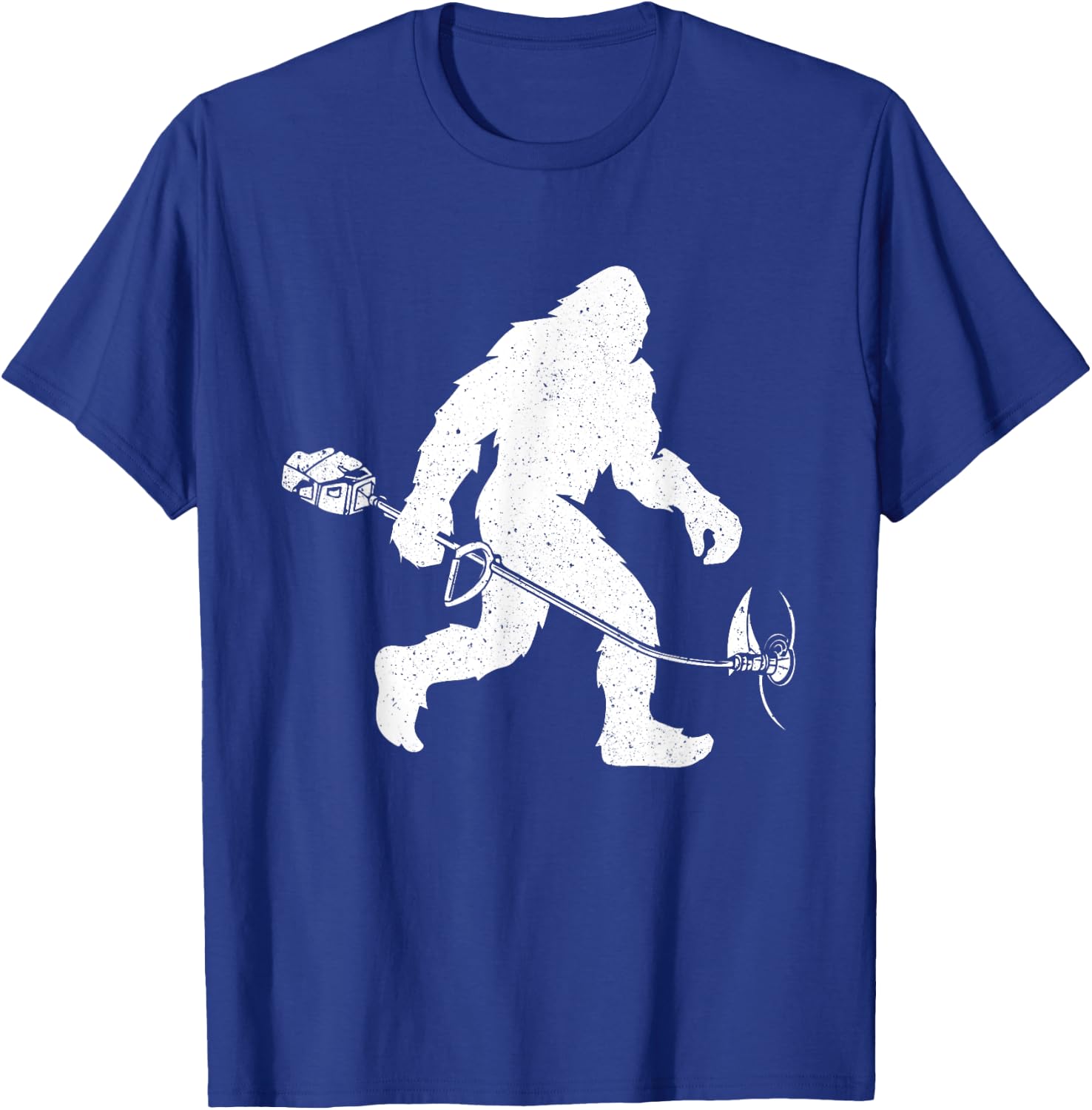 Lawn Trimmer - Bigfoot Sasquatch Grass Landscape Landscaper T-Shirt - T-Shirt | Royal