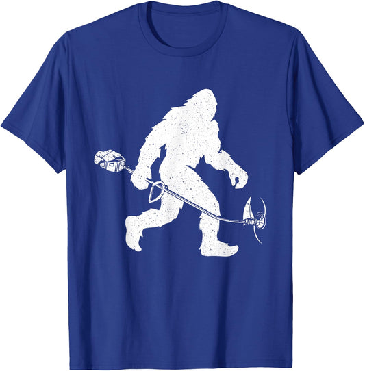 Lawn Trimmer - Bigfoot Sasquatch Grass Landscape Landscaper T-Shirt - T-Shirt | Royal