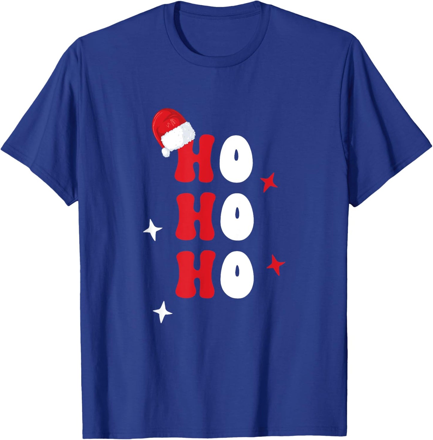 Ho Ho Ho Holiday Apparel, Hohoho Christmas Holiday Outfit T-Shirt - T-Shirt | Royal