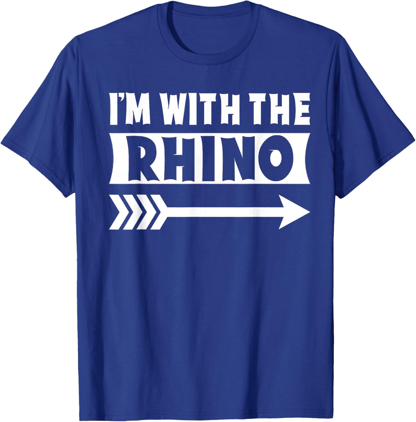 I'm With The Rhino Halloween Costume Rhino Halloween T-Shirt - T-Shirt | Royal