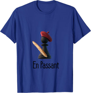 ChessTees En Passant Checkmate Chess Themed , -Adults, Grey, Small, Short Sleeve T-Shirt - T-Shirt | Royal
