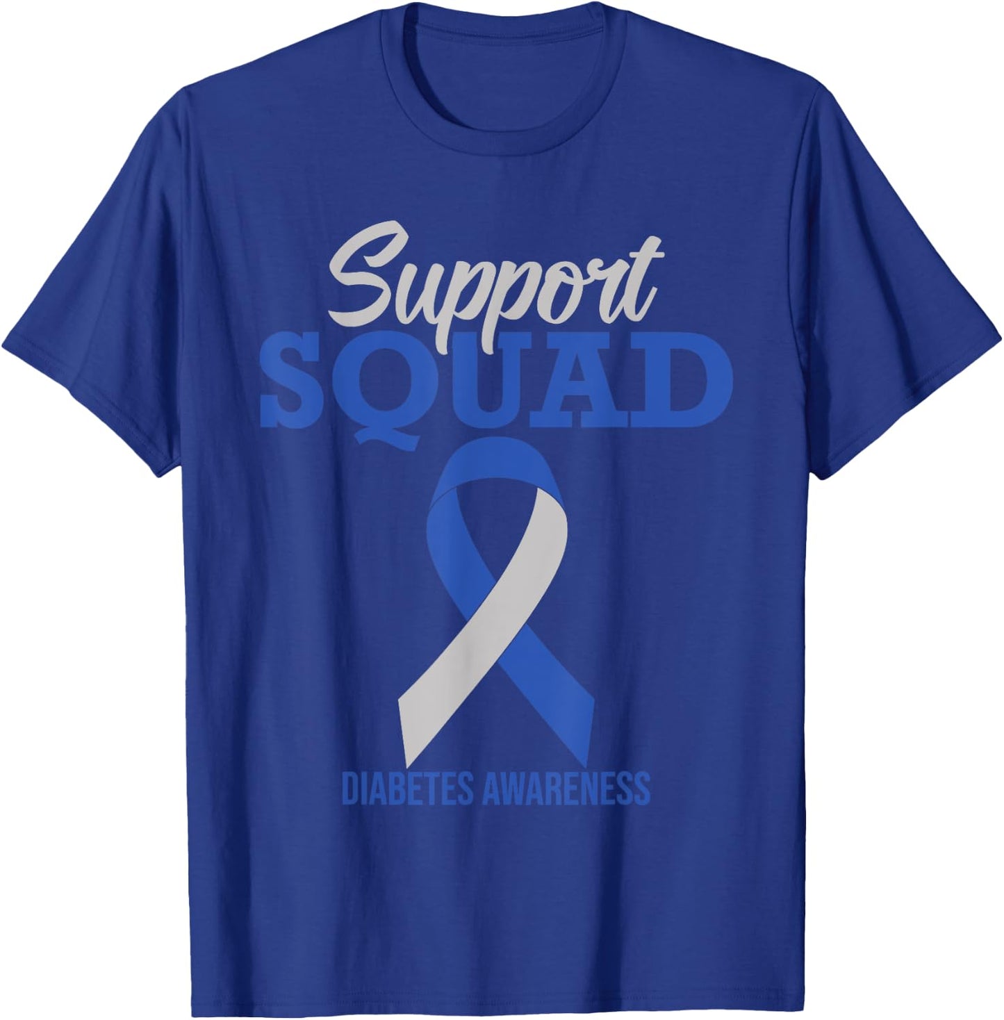 Support Squad Diabetes Awareness T-Shirt - T-Shirt | Royal