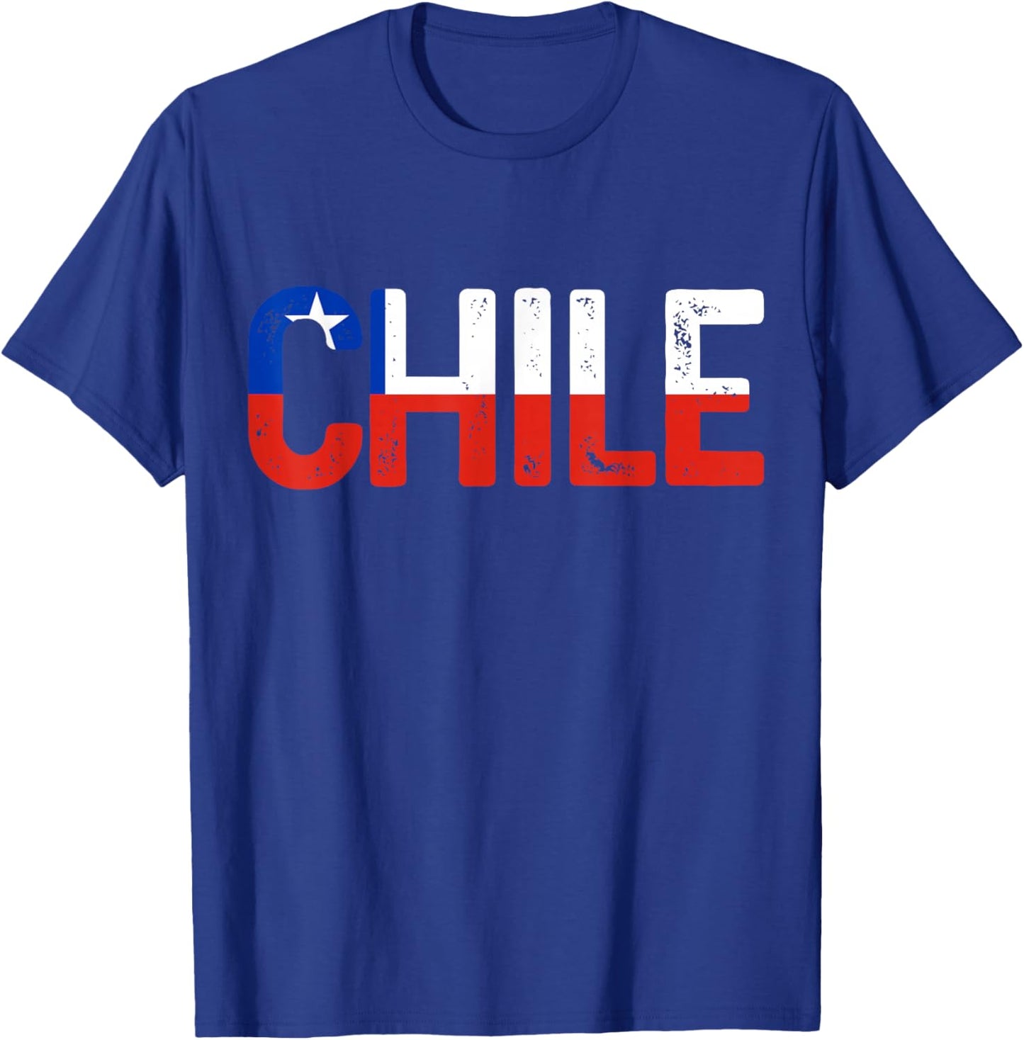 Chile Flag T-Shirt - T-Shirt | Royal