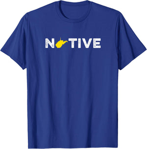 Native West Virginia Home State Pride Hiking T-Shirt - T-Shirt | Royal