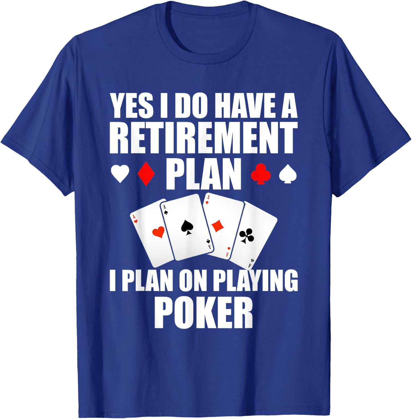 Funny Poker Design Women Poker Player Casino Gambler T-Shirt - T-Shirt | Royal