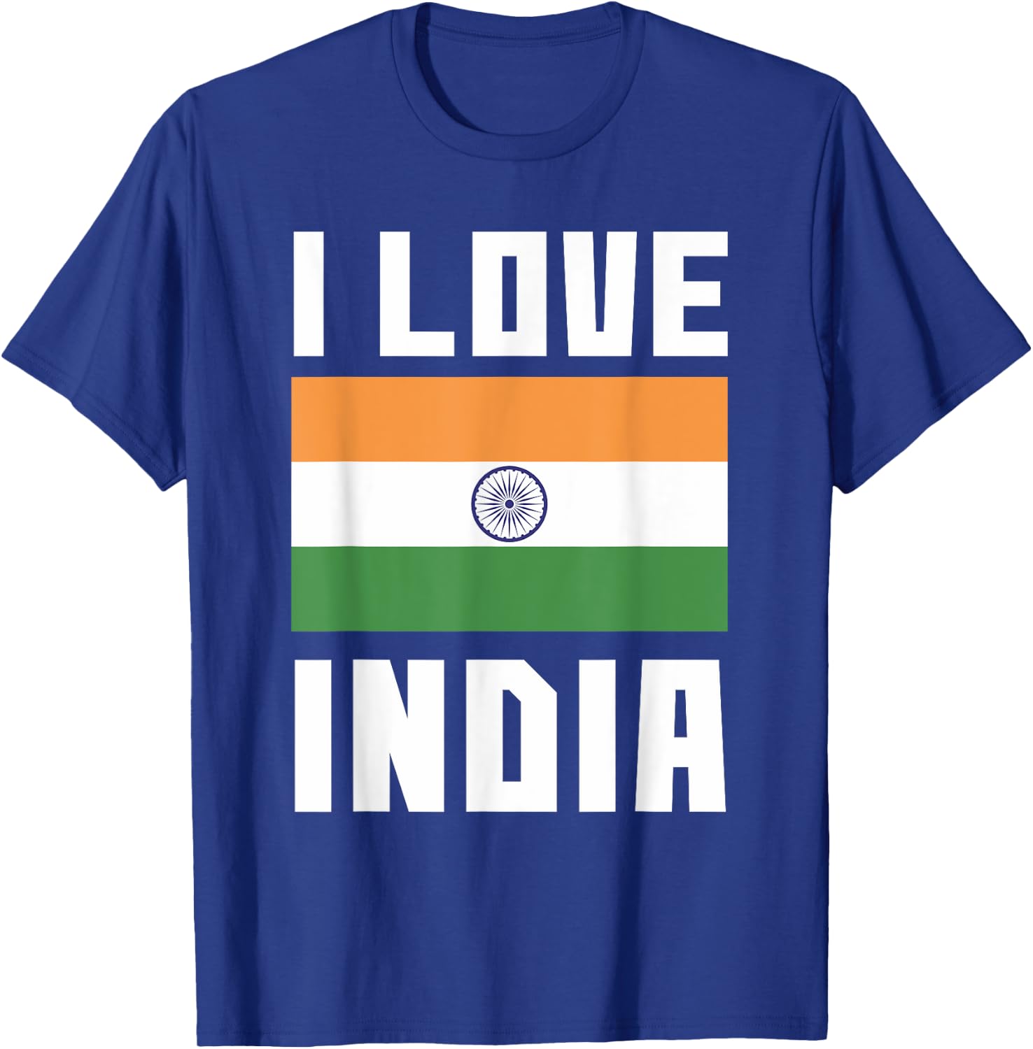 I Love India I Heart India Family Travel India Flag T-Shirt - T-Shirt | Royal