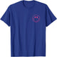 Minimalist Smile Face Shirt Happy Smiling Face Pocket Logo T-Shirt - T-Shirt | Royal