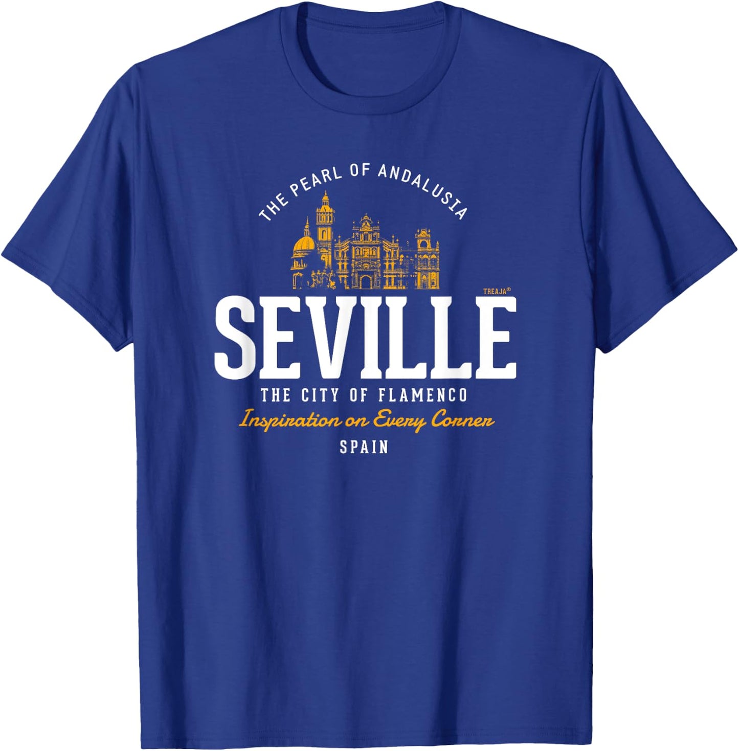 Spain Vintage Styled Retro Seville T-Shirt - T-Shirt | Royal