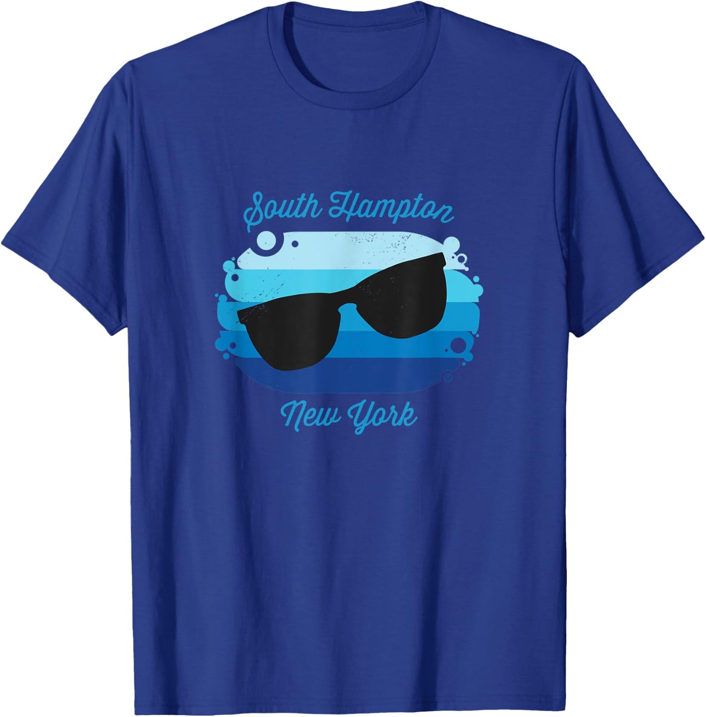 South Hampton NY New York Souvenir Nautical Surfer Graphic T-Shirt - T-Shirt | Royal