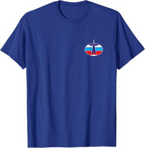 Russian Space Forces Program Russia Aerospace Patriot T-Shirt - T-Shirt | Royal