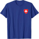 Switzerland Flag Suisse Swiss Coat of Arms T-Shirt - T-Shirt | Royal