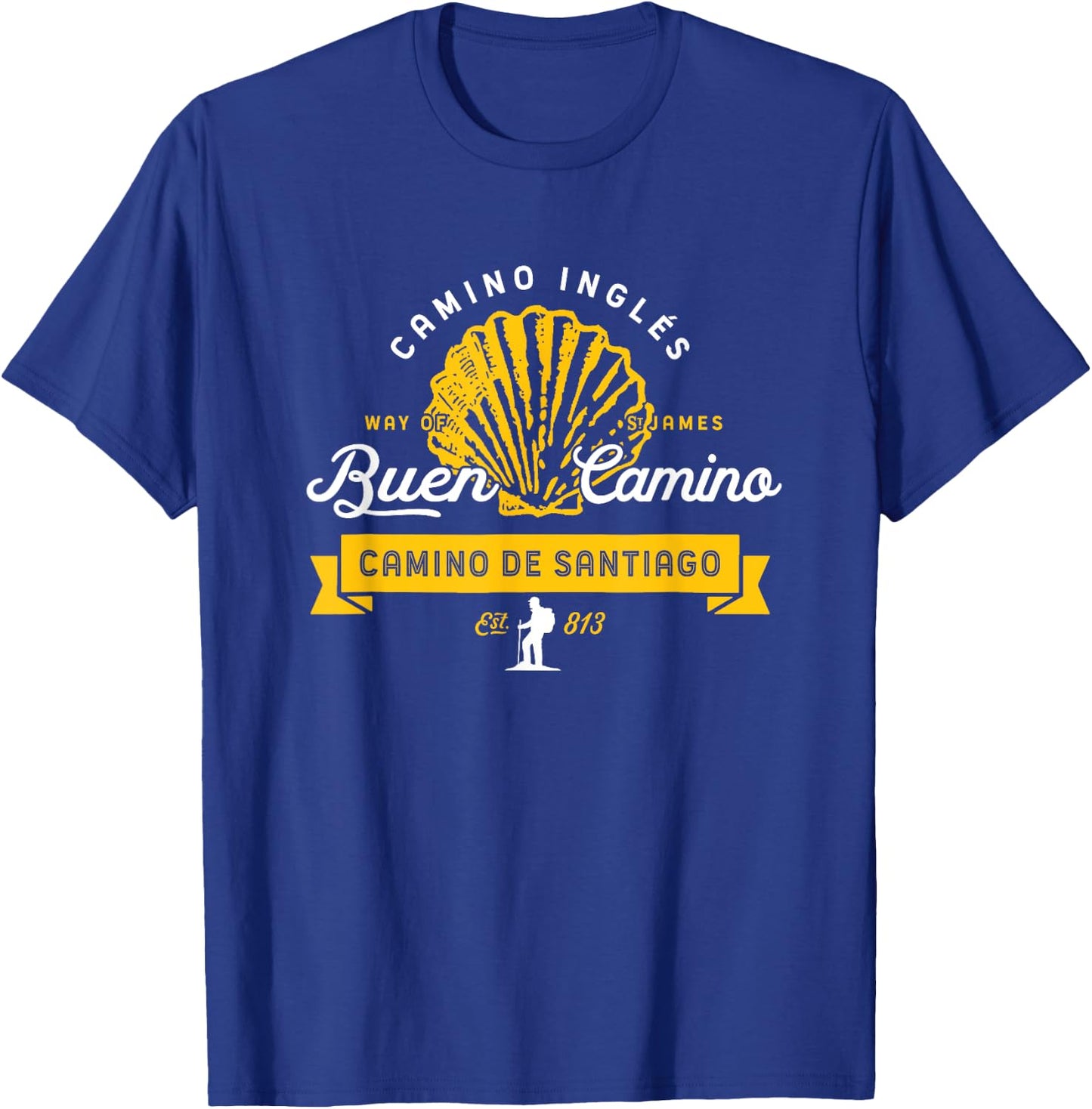 Camino Inglés - El Camino de Santiago T-Shirt - T-Shirt | Royal