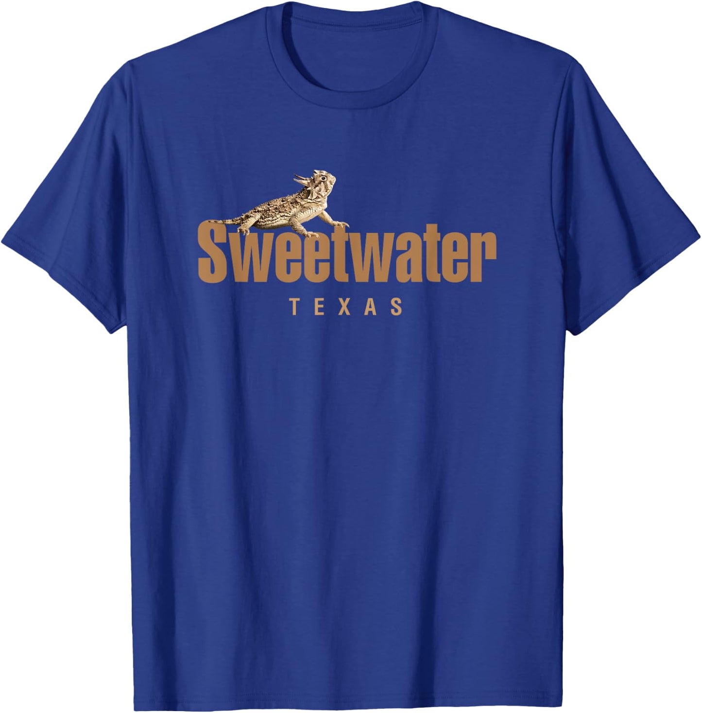 Sweetwater Texas Horned Toad Design T-Shirt - T-Shirt | Royal