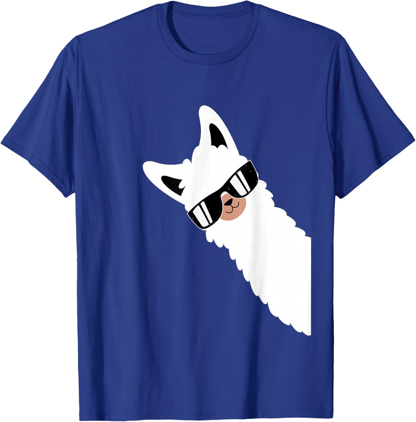 Lama Llama Alpaca with Sunglasses Lama Lover - Cool Lama T-Shirt - T-Shirt | Royal