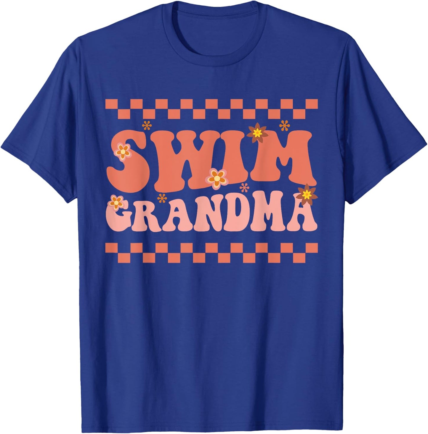 Swim Grandma Swimmer Swimming Sport Lovers Swim Nana Gift T-Shirt - T-Shirt | Royal