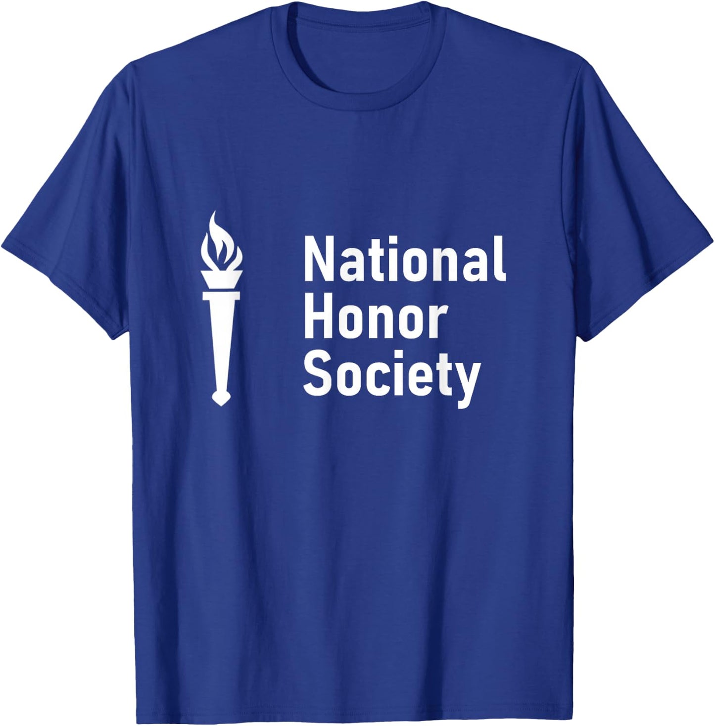 National Honor Society Scholastic Torch Logo T-Shirt - T-Shirt | Royal