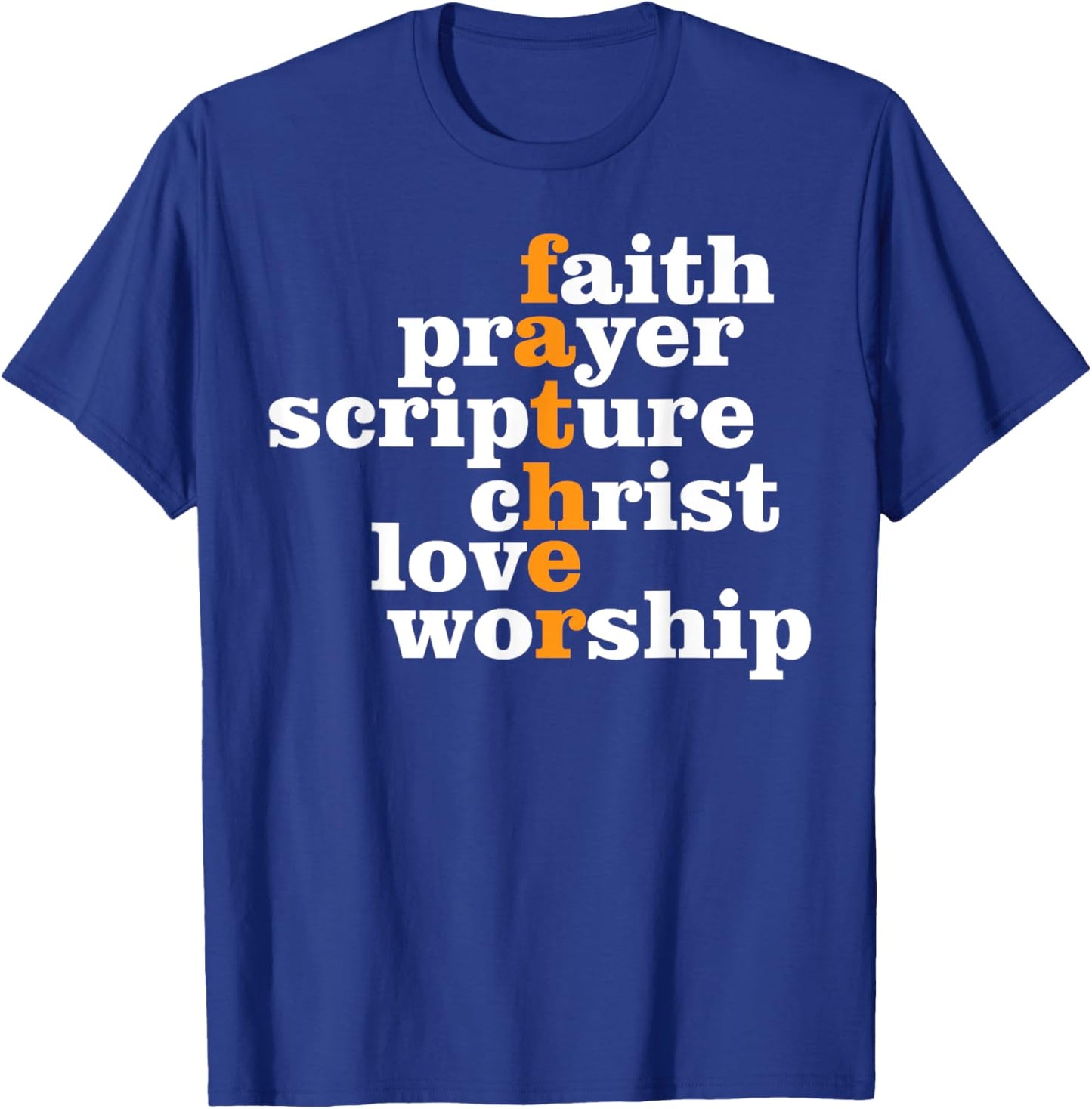 Religious Dad Christian Believer Fatherhood Fathers Day T-Shirt - T-Shirt | Royal