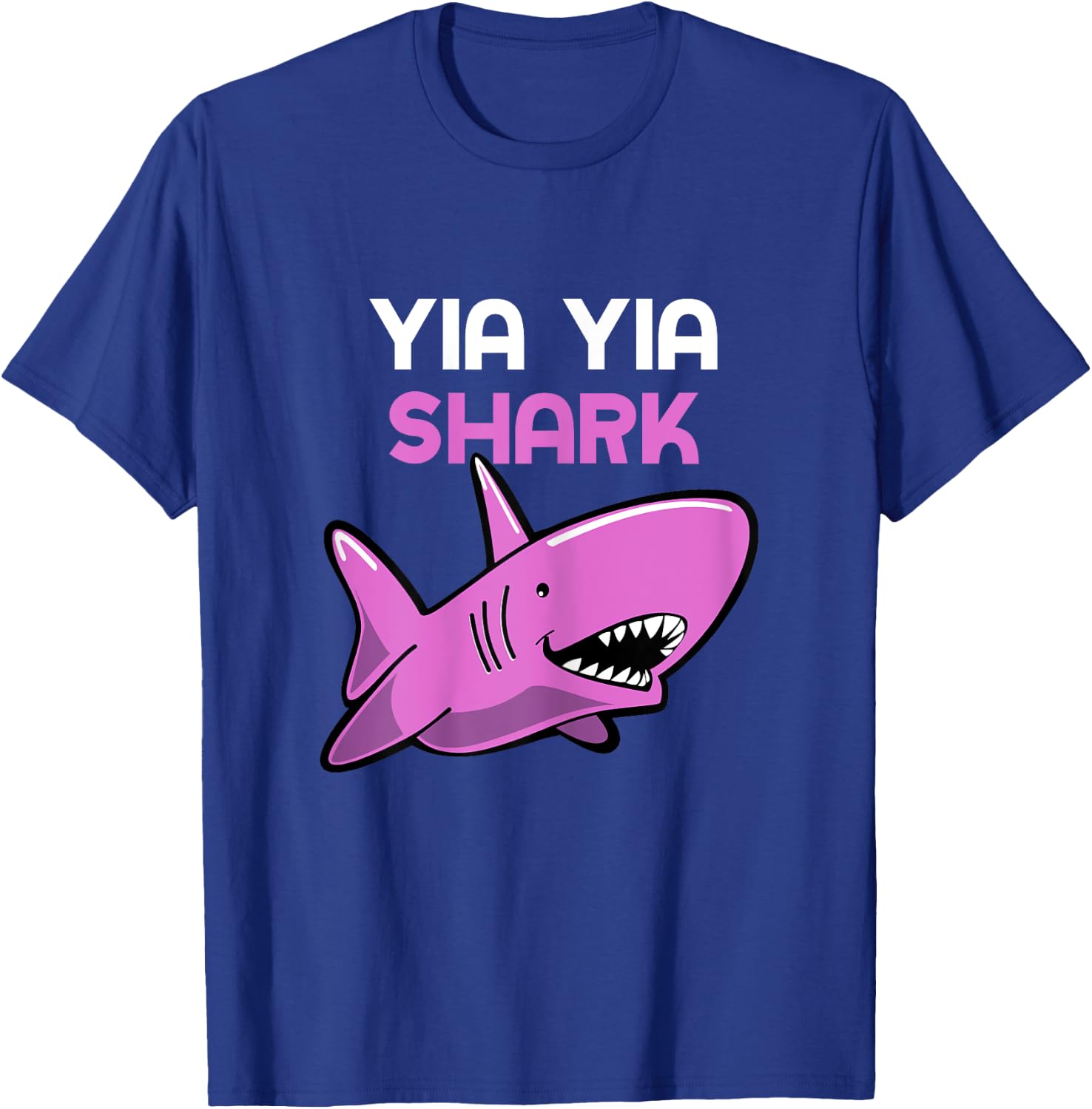 YiaYia Shark Funny Family Yia-Yia T-Shirt - T-Shirt | Royal