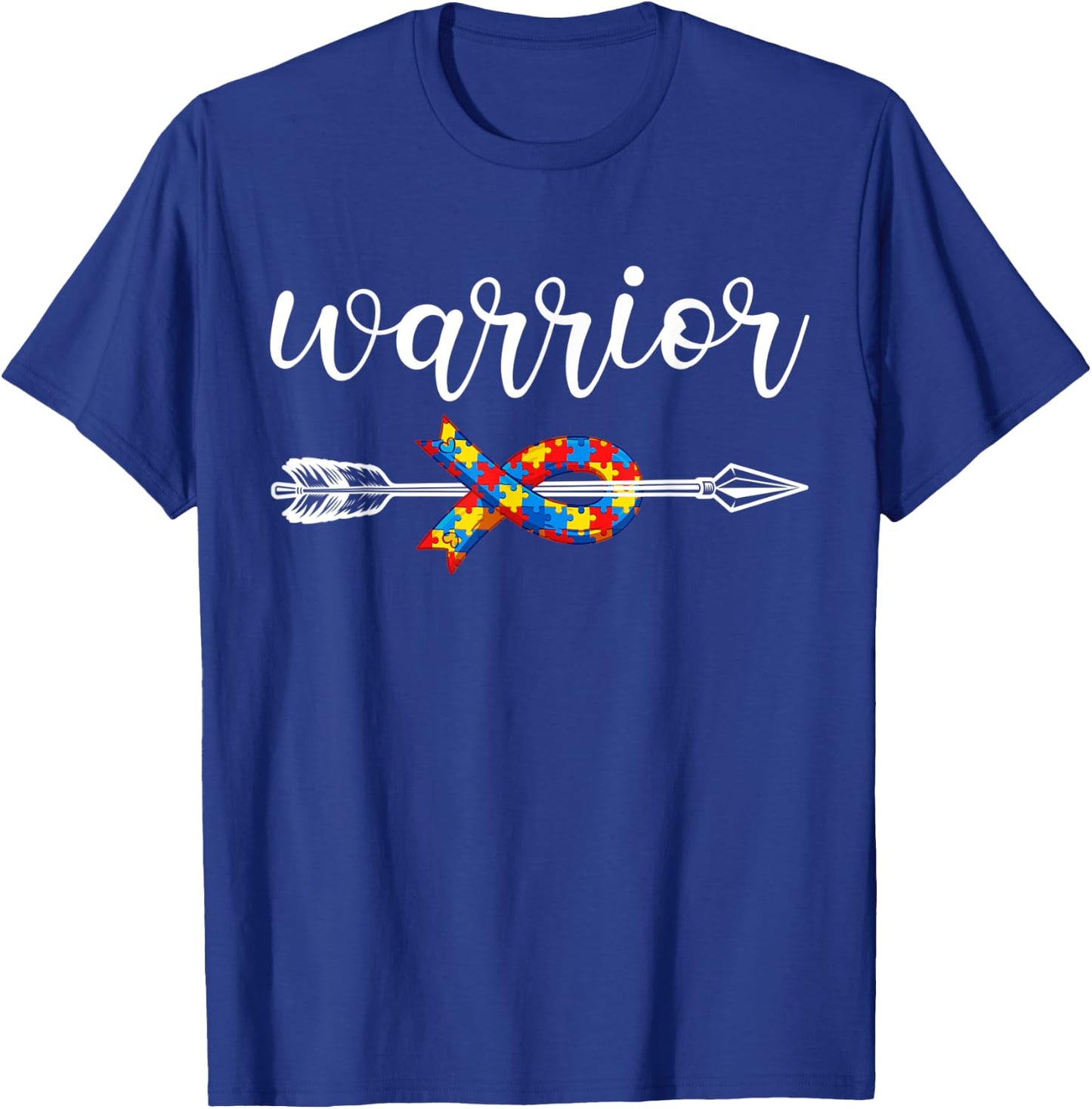 Autism Awareness Women Men Kids Autism Warrior Autistic ASD T-Shirt - T-Shirt | Royal