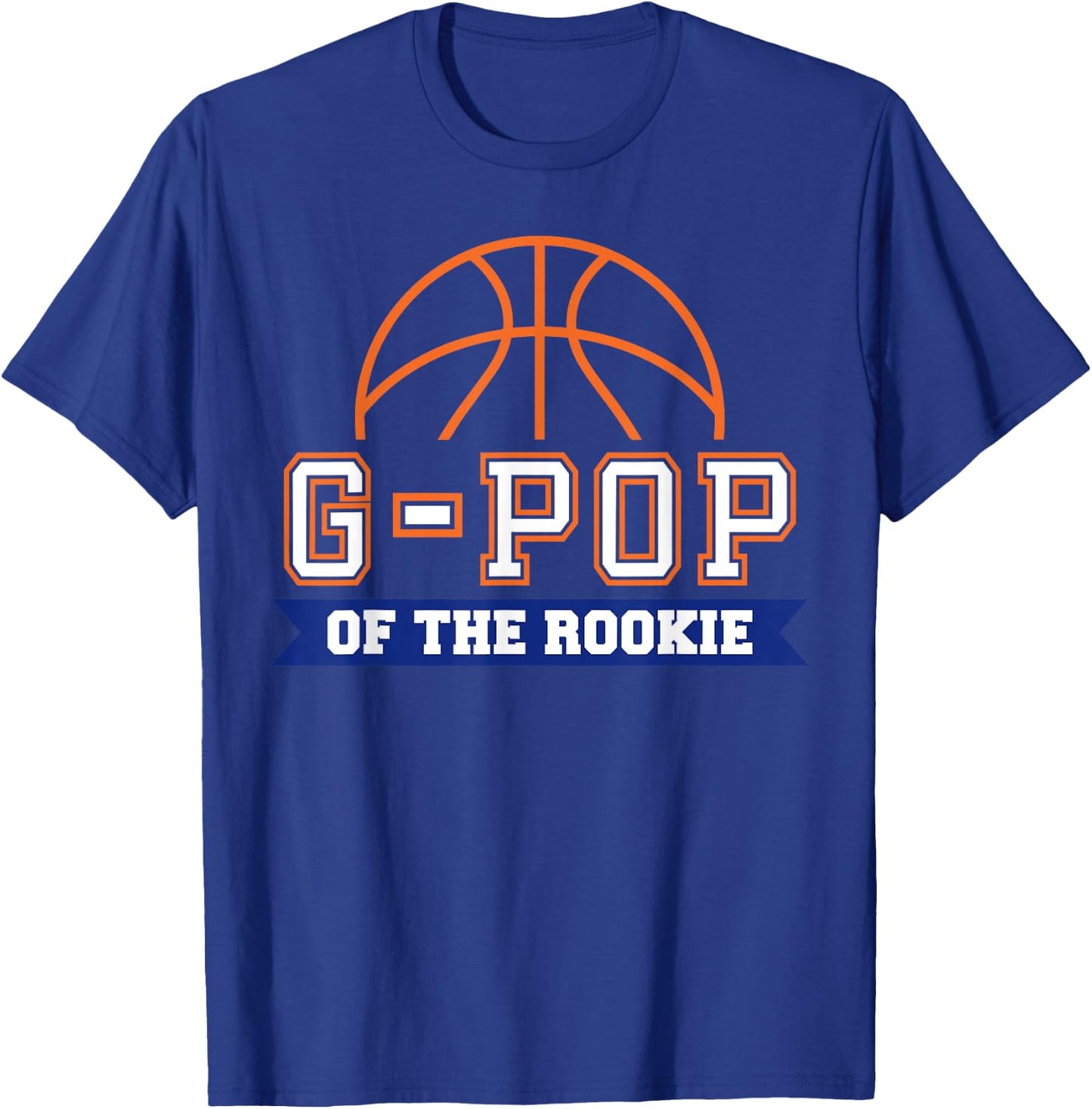 G-Pop of Rookie 1st Birthday Basketball Theme Matching Party T-Shirt - T-Shirt | Royal