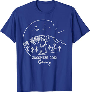 Zugspitze Berg Garmisch Partenkirchen Bayern Deutschland T-Shirt - T-Shirt | Royal