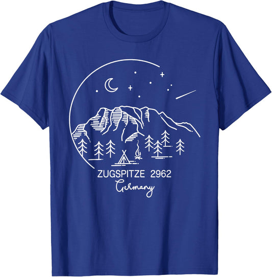 Zugspitze Berg Garmisch Partenkirchen Bayern Deutschland T-Shirt - T-Shirt | Royal