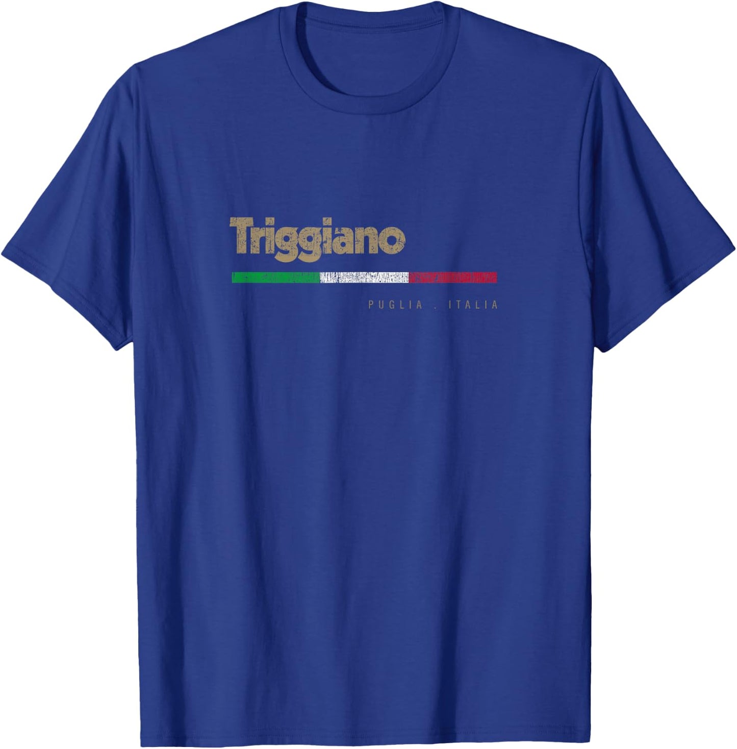 Triggiano Italian City Retro Flag Italy T-Shirt - T-Shirt | Royal