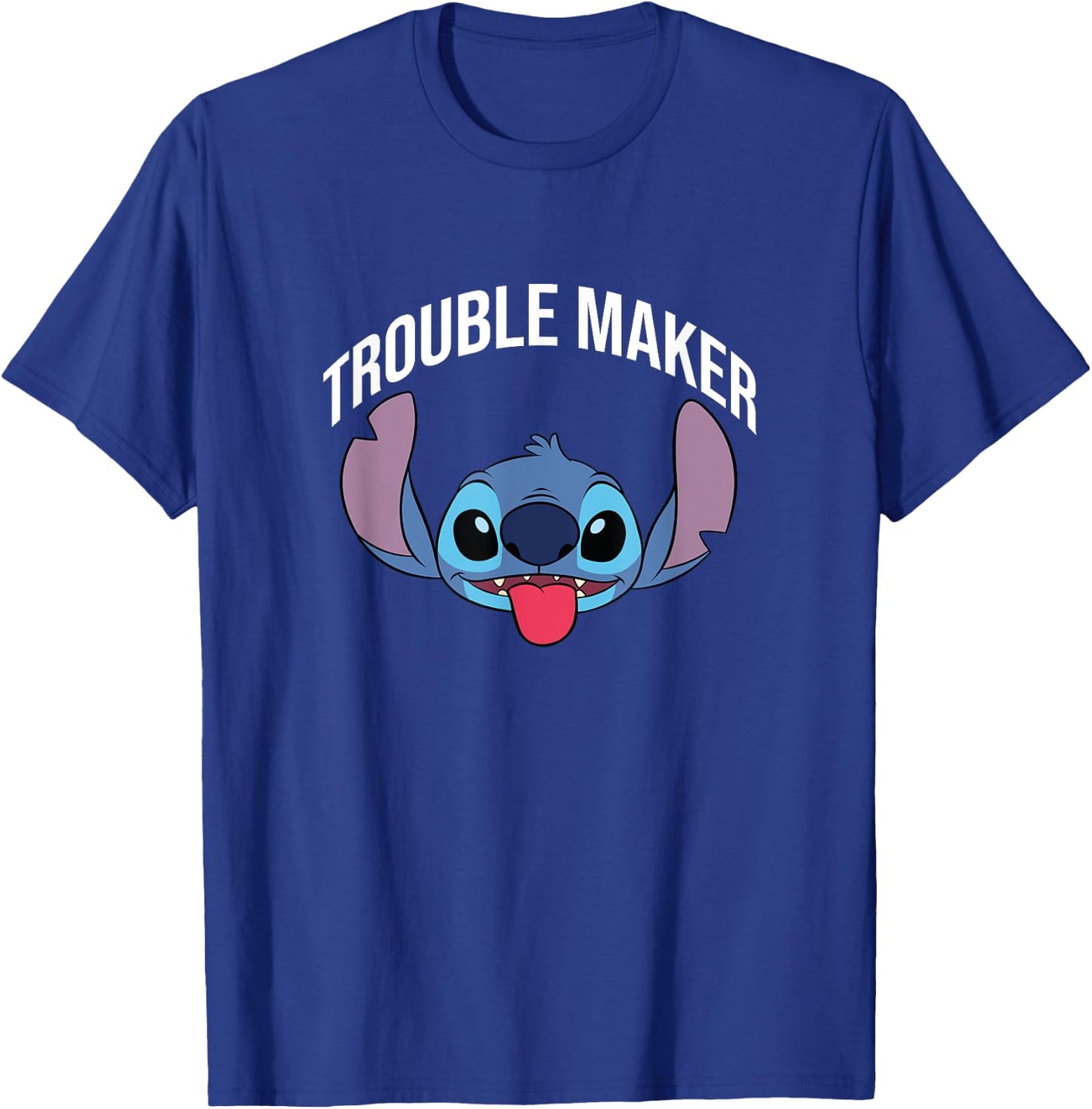 Disney Lilo & Stitch Trouble Maker Stitch Big Face Portrait T-Shirt - T-Shirt | Royal
