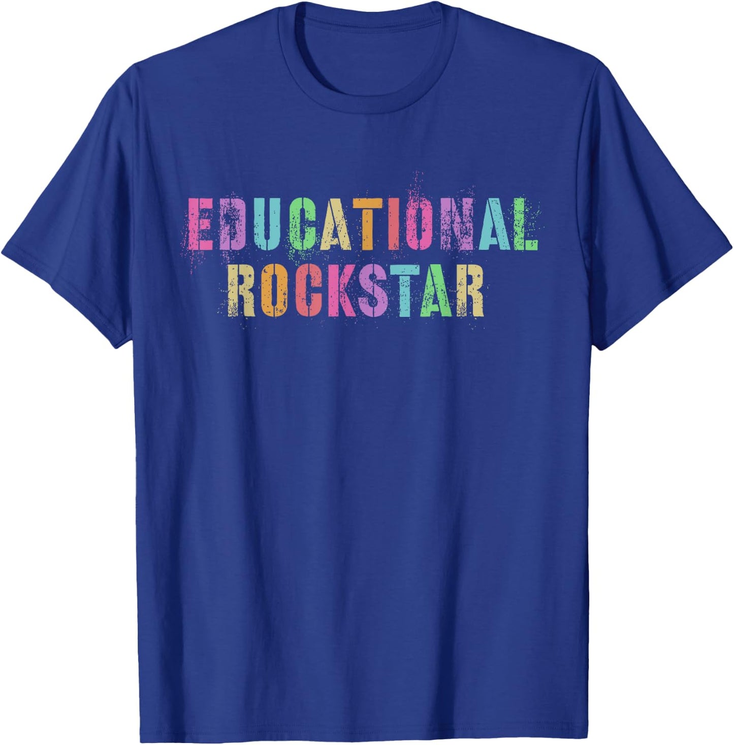 I Prefer Term EDUCATIONAL ROCKSTAR Teacher Principal Team Men Women Kids T-Shirt - T-Shirt | Royal