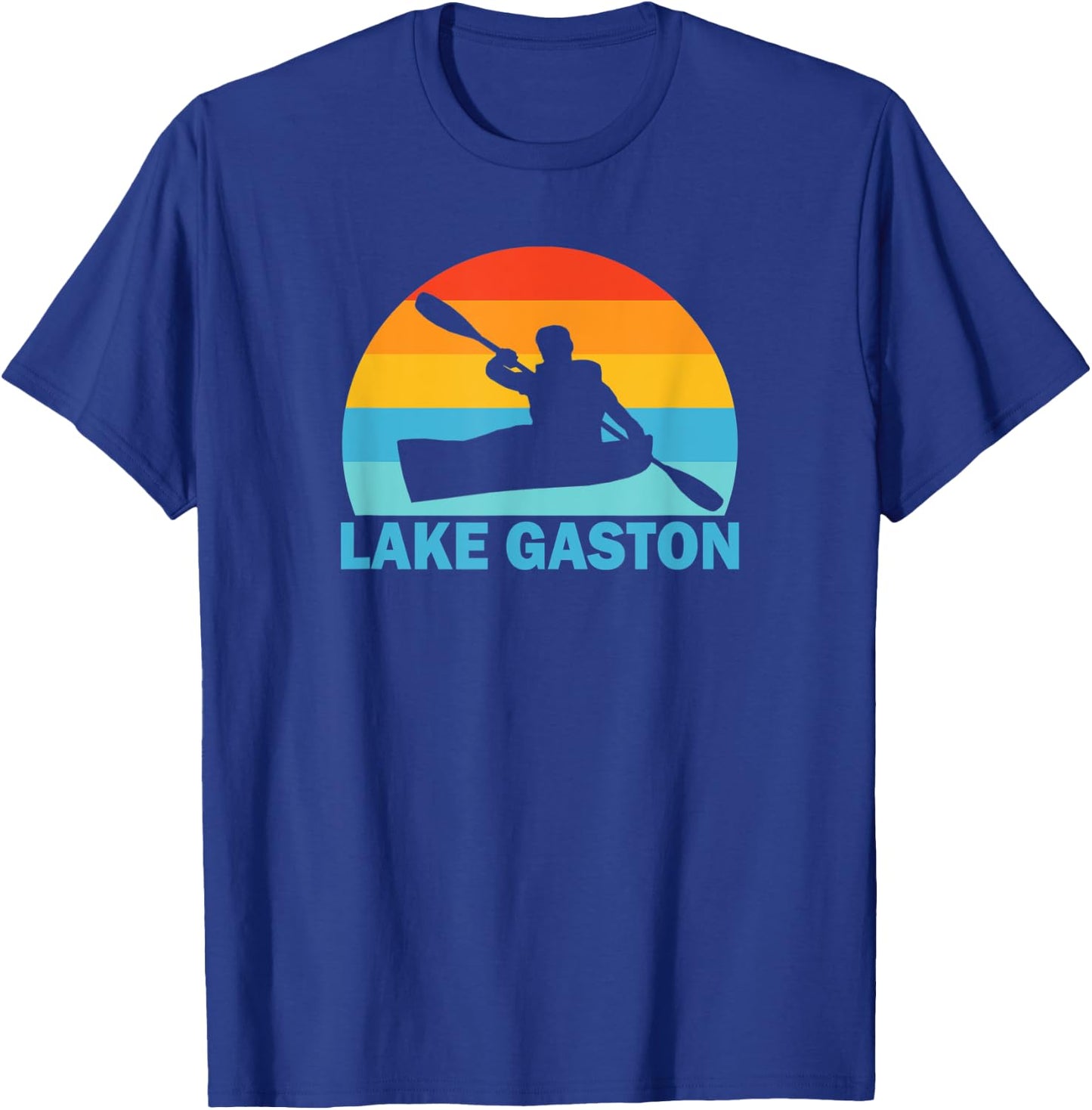 Lake Gaston North Carolina Virginia Kayak T-Shirt - T-Shirt | Royal
