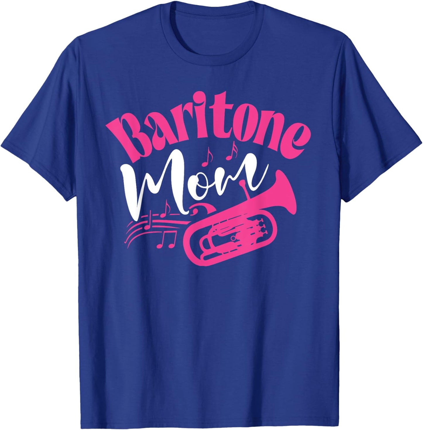 Baritone Mom Marching Band Mother Mama Player T-Shirt - T-Shirt | Royal