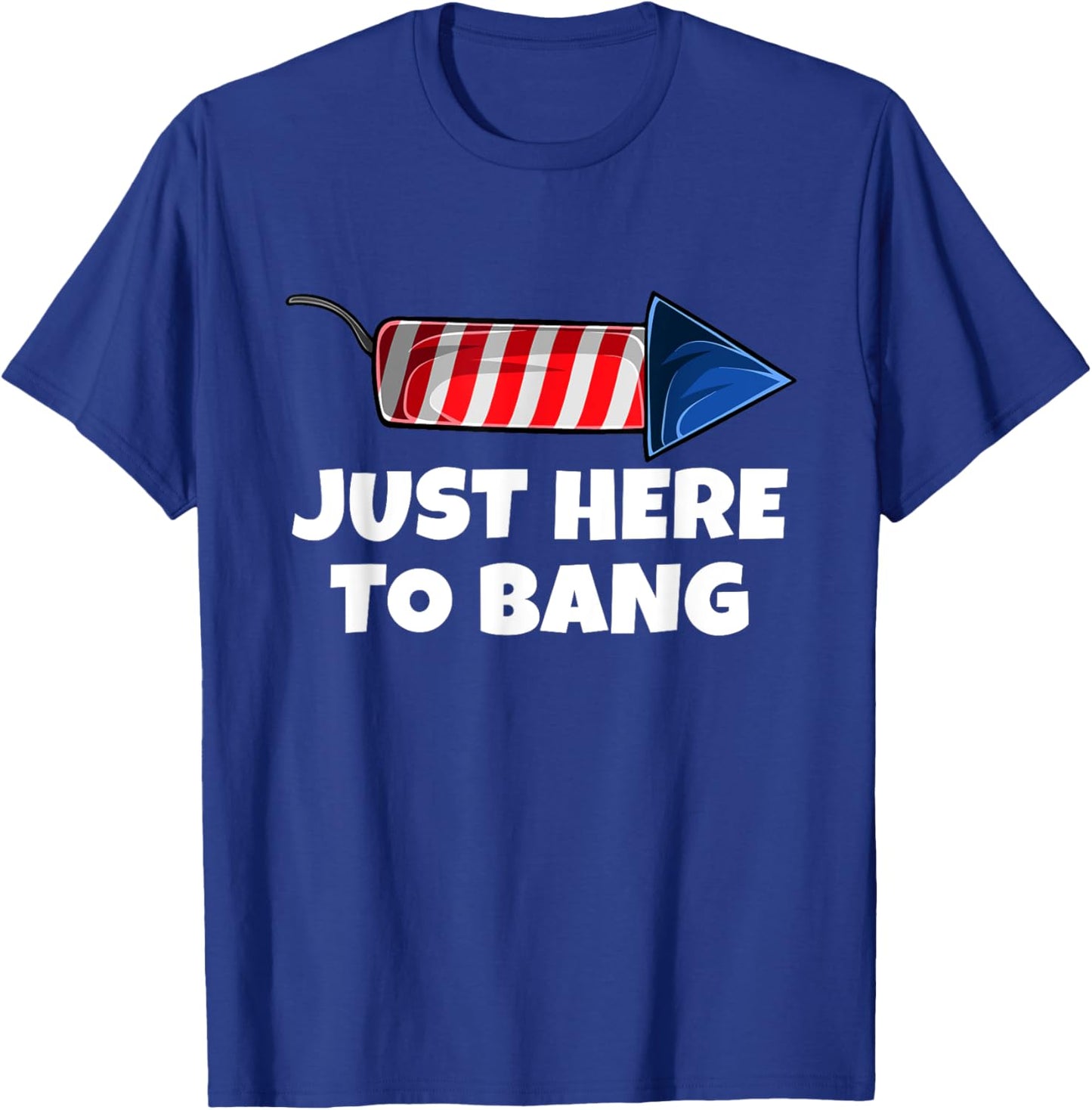 4th July America Firework Patriot USA & T-Shirt - T-Shirt | Royal