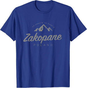 Zakopane Mountain Vacation Skiing Poland T-Shirt - T-Shirt | Royal