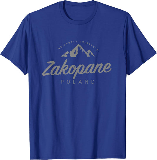 Zakopane Mountain Vacation Skiing Poland T-Shirt - T-Shirt | Royal