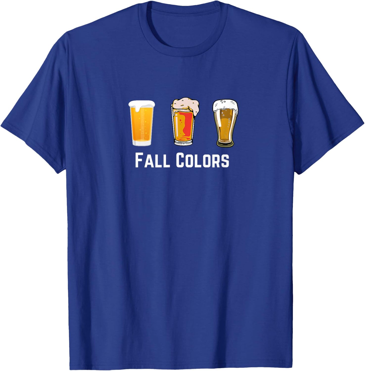 Craft Beer Pint Glasses Fall Colors T-Shirt - T-Shirt | Royal
