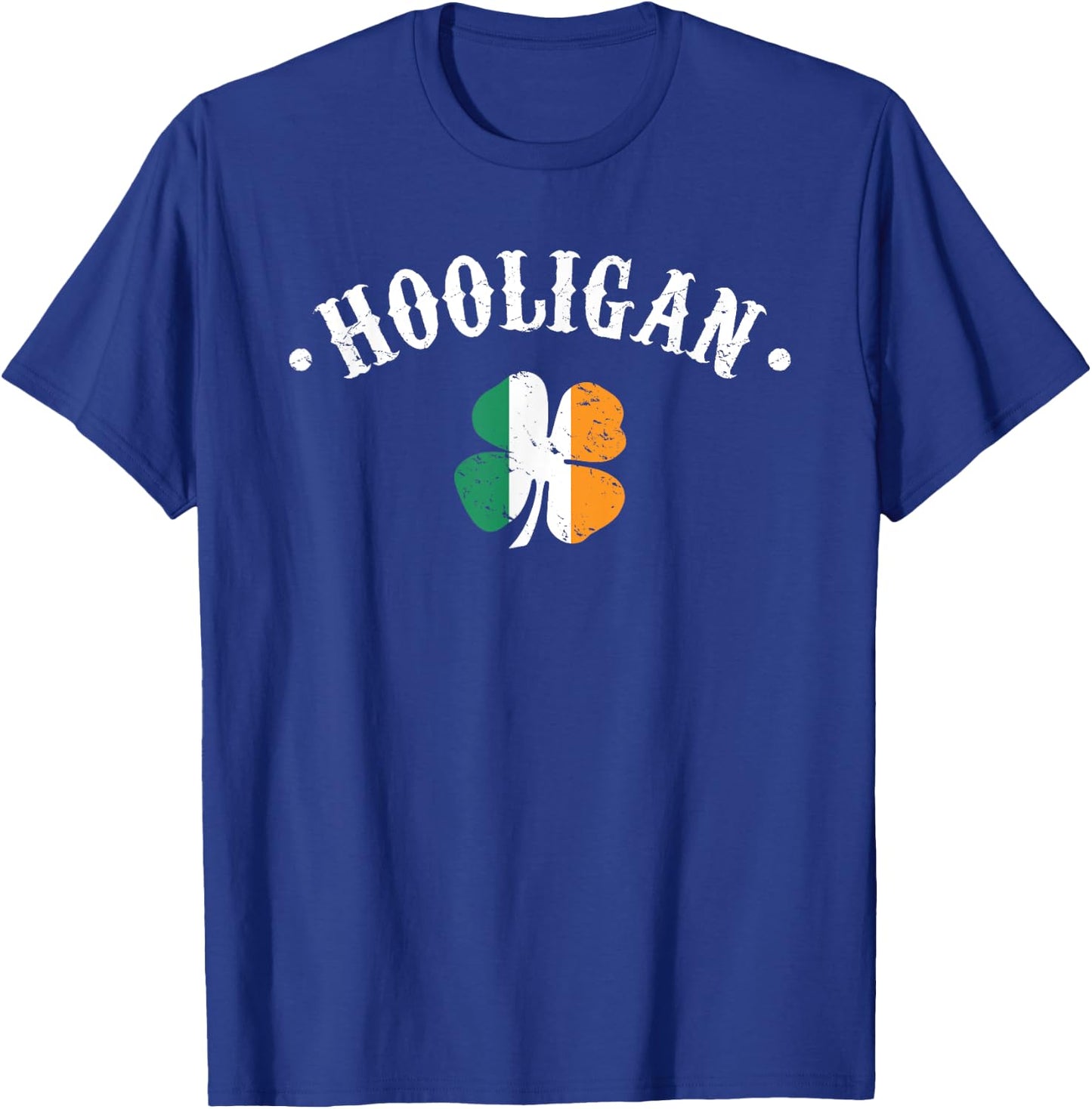 Hooligan St Patricks Day Irish Shamrock Flag T-Shirt - T-Shirt | Royal