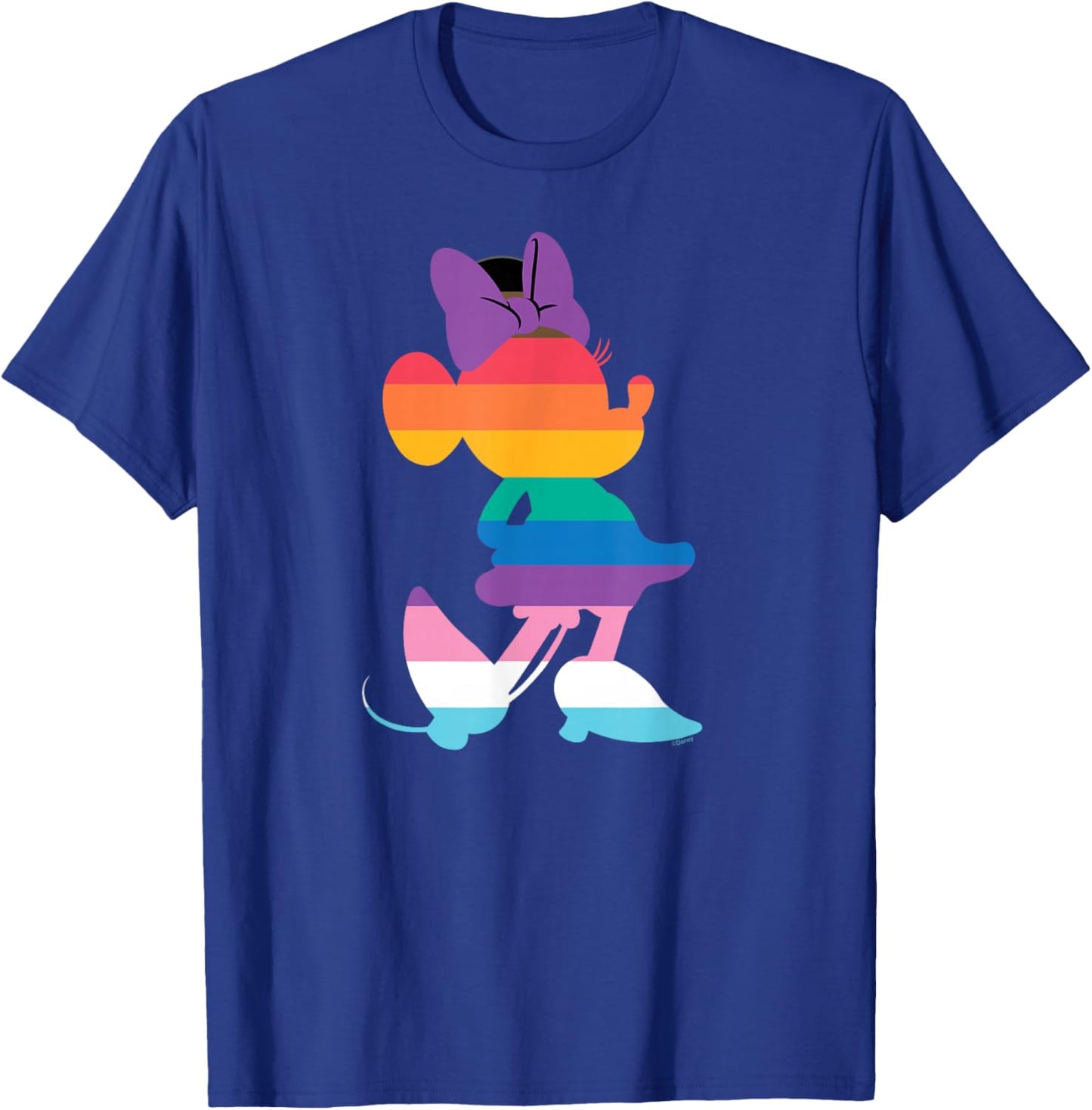 Disney Minnie Mouse Pride Inclusive Pose Rainbow Icon Fill T-Shirt - T-Shirt | Royal