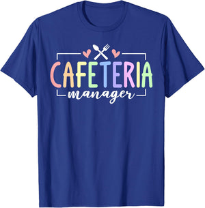 Cute Cafeteria Manager Job T-Shirt - T-Shirt | Royal