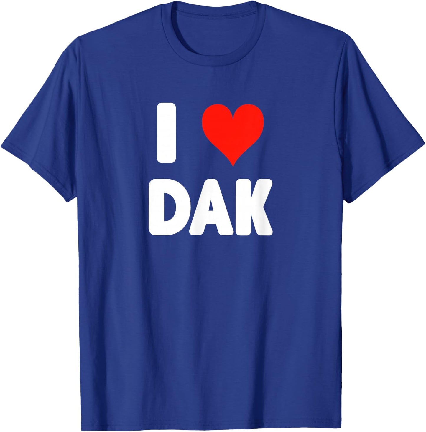 I Love Dak- Heart T-Shirt - T-Shirt | Royal