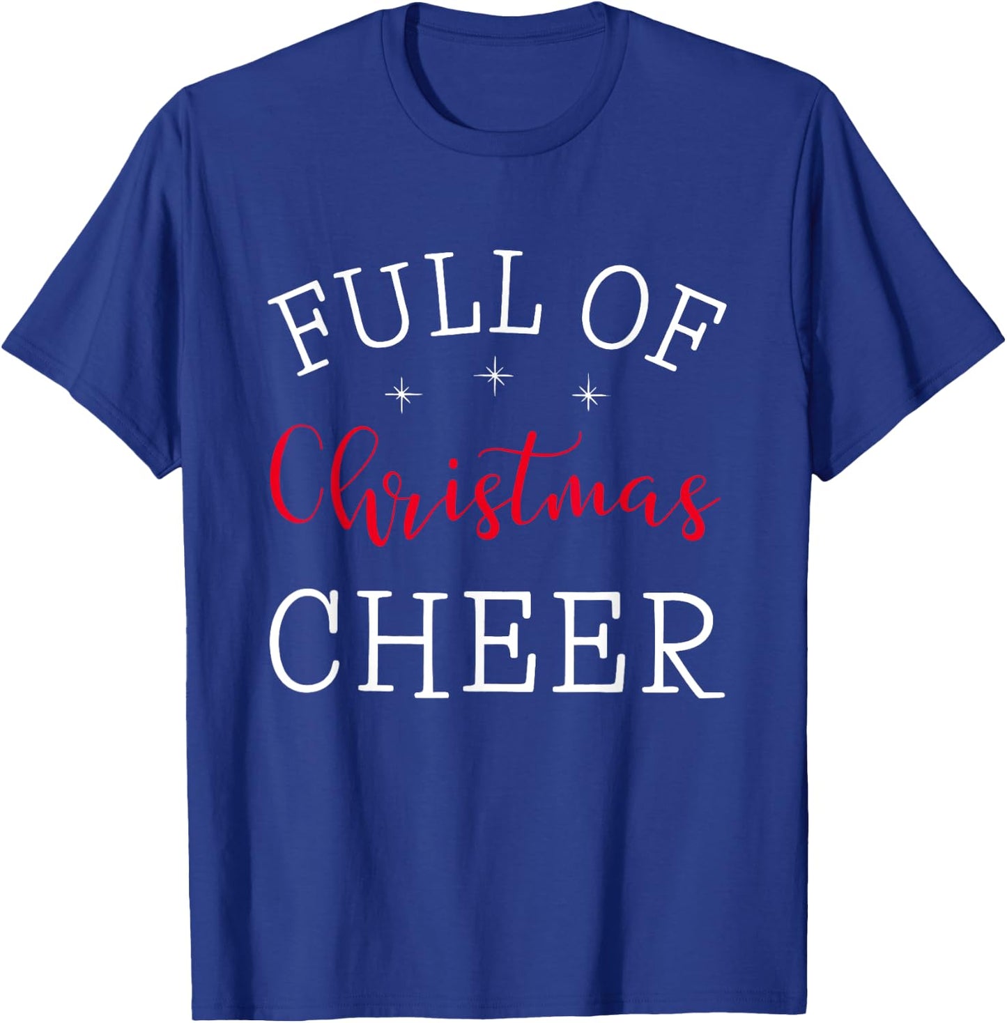Full Of Christmas Beer And Christmas Cheer Couple Matching T-Shirt - T-Shirt | Royal