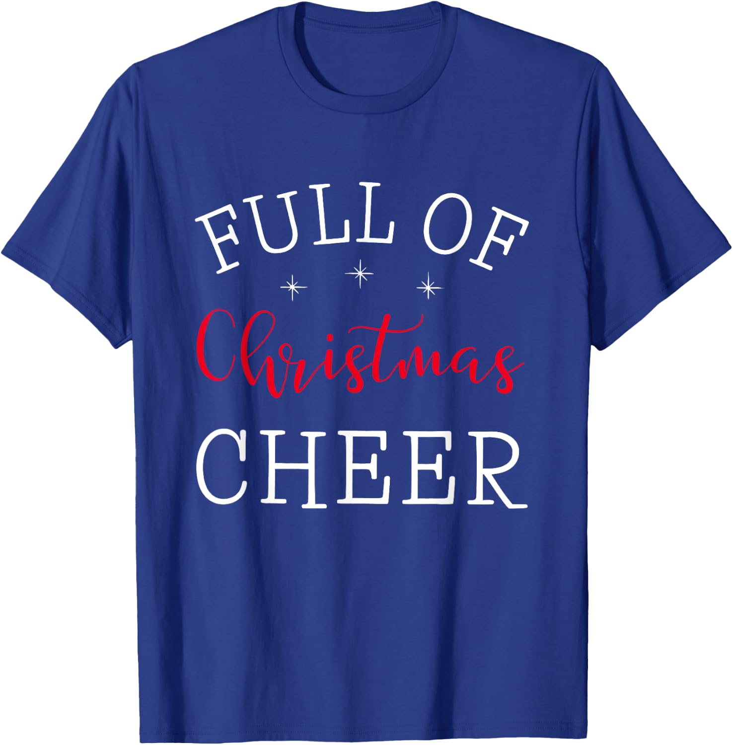 Full Of Christmas Beer And Christmas Cheer Couple Matching T-Shirt - T-Shirt | Royal