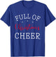 Full Of Christmas Beer And Christmas Cheer Couple Matching T-Shirt - T-Shirt | Royal
