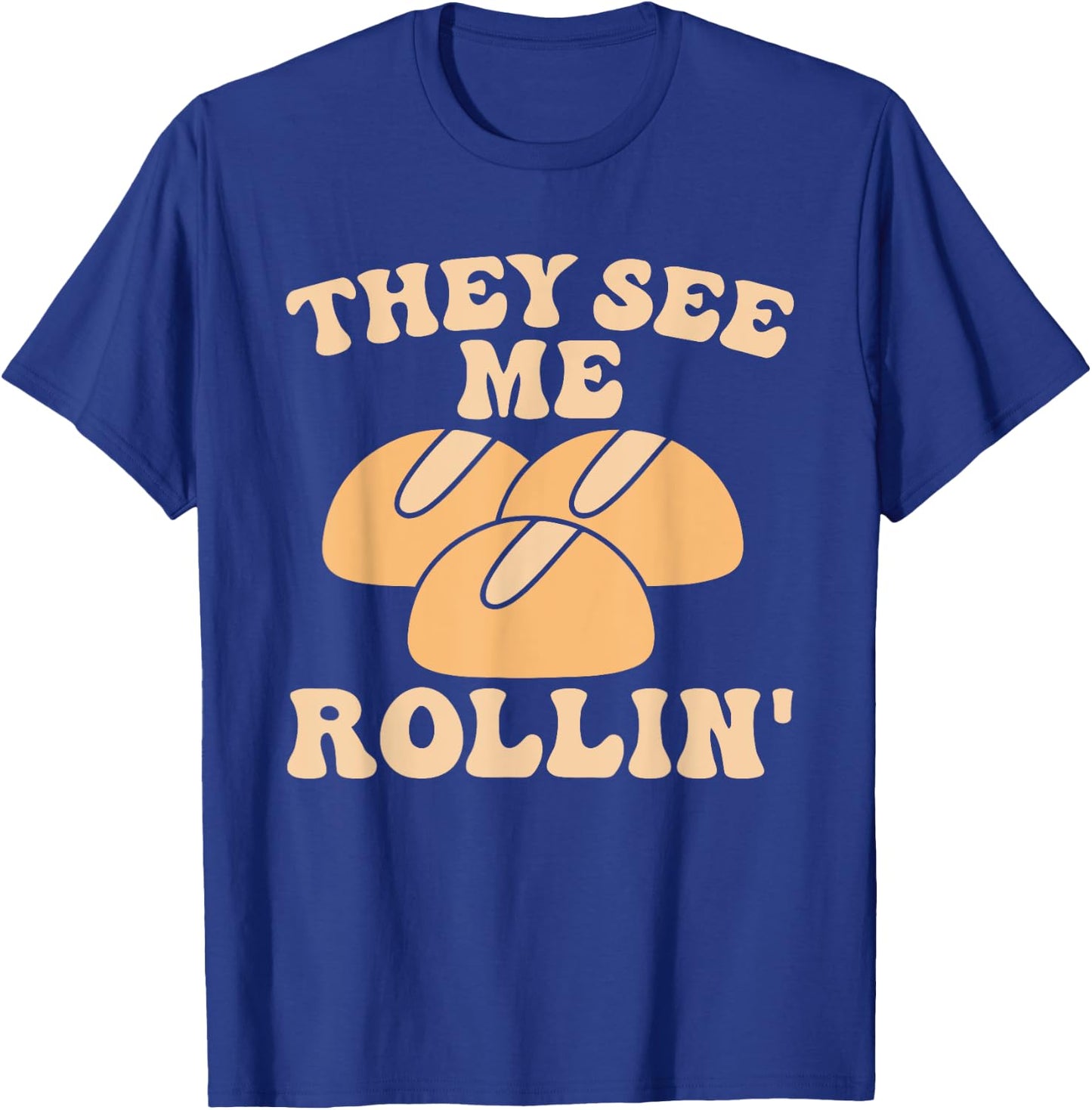 Thanksgiving Family Matching Outfit They See Me Rollin T-Shirt - T-Shirt | Royal