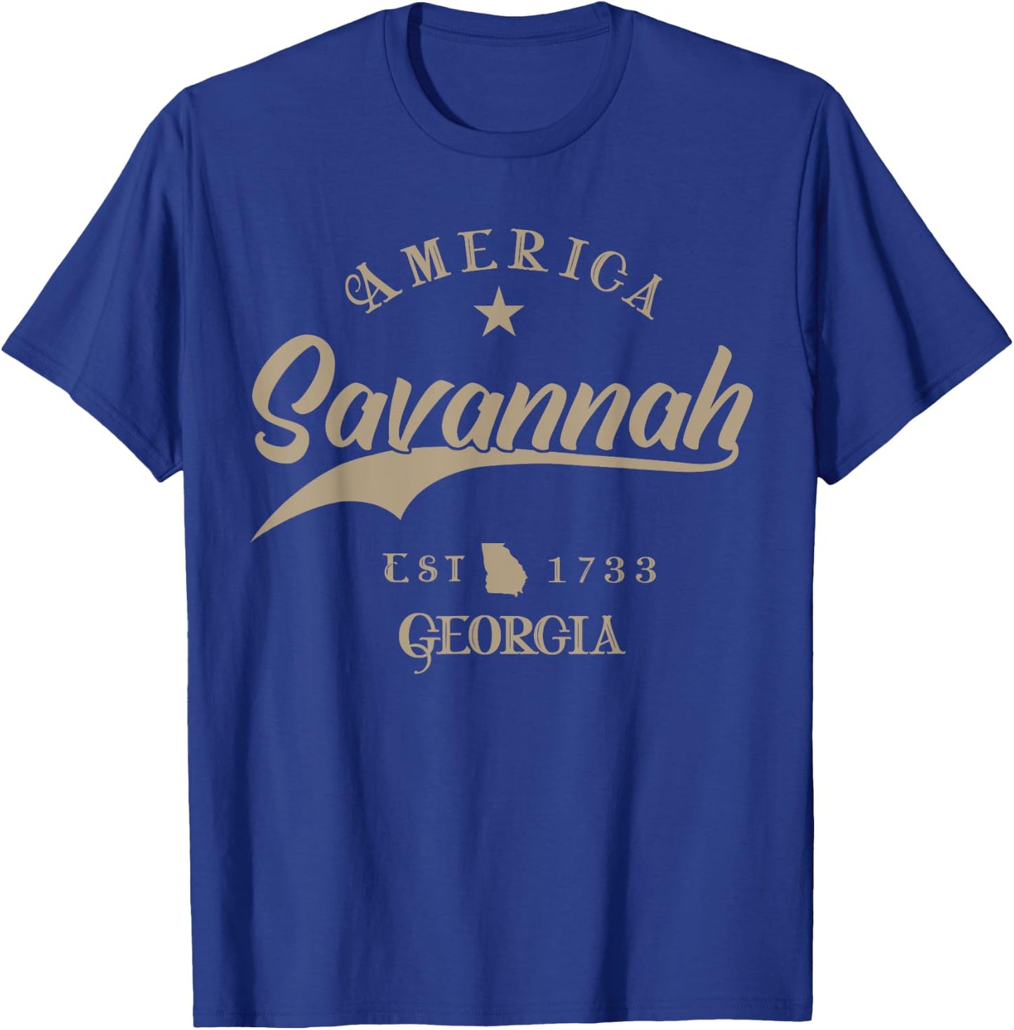 Savannah GA | Georgia T-Shirt - T-Shirt | Royal
