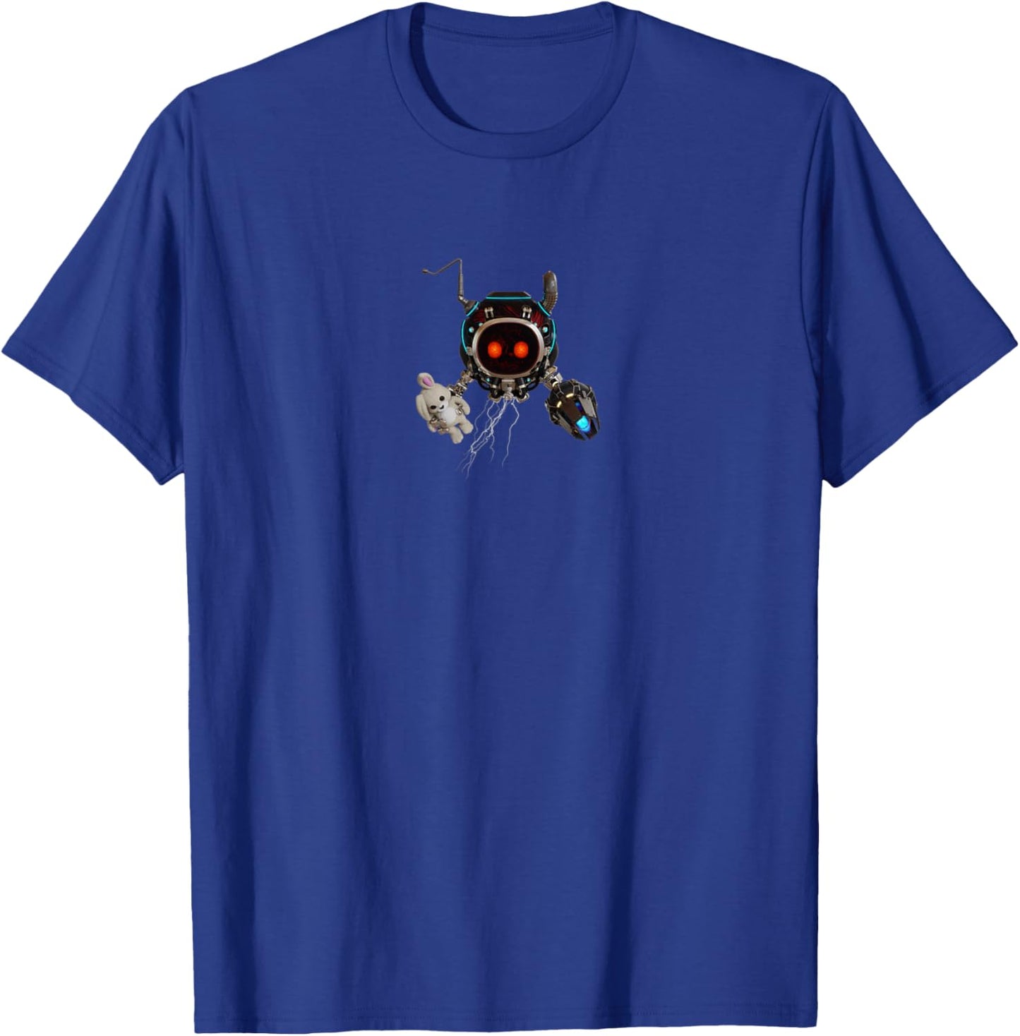 Cute Evil Rabbit Blaster Robot T-Shirt - T-Shirt | Royal