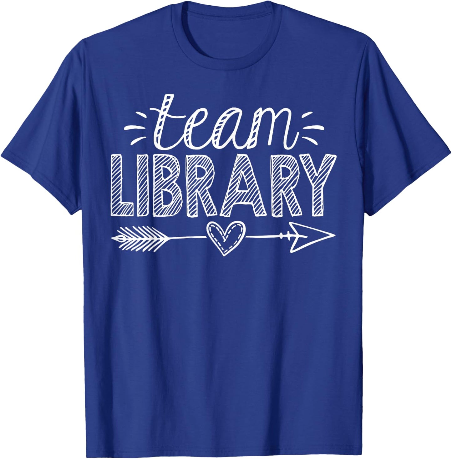 Team Library Teacher Student Back To School T-Shirt - T-Shirt | Royal
