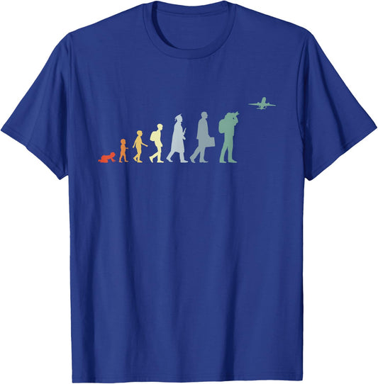 Plane Spotter Evolution T-Shirt - T-Shirt | Royal