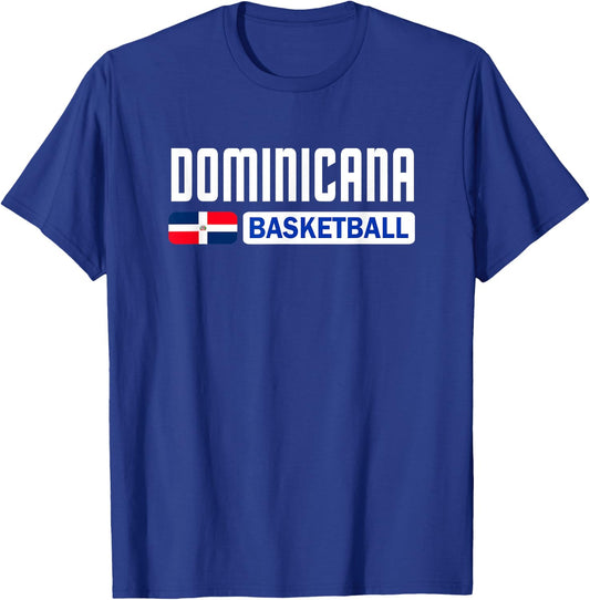 Dominican Republic Basketball Dominicana Flag Sports T-Shirt - T-Shirt | Royal